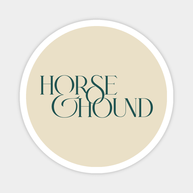 Horse & Hound (Green) Magnet by bjornberglund